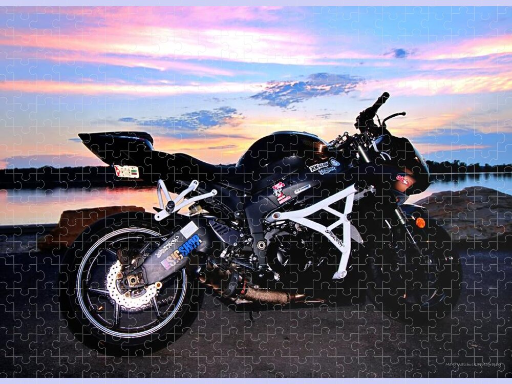 Motorcyle Jigsaw Puzzle featuring the photograph The Dream Machine by Mary Walchuck