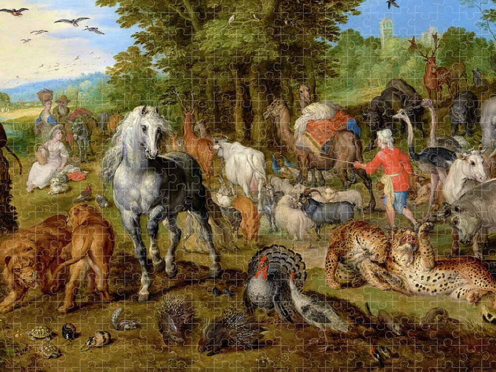 The Entry of the Animals into Noah's Ark, Detail Jigsaw Puzzle by Jan  Brueghel the Elder - Pixels