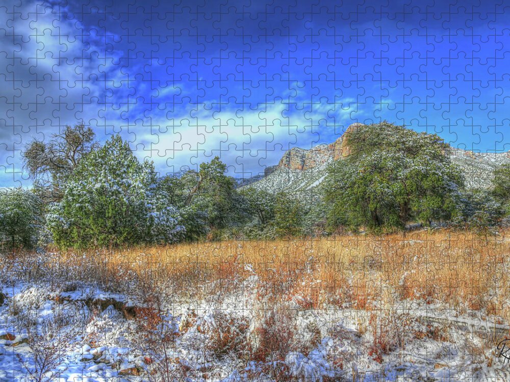 Fine Art Jigsaw Puzzle featuring the photograph The Escarpment by Robert Harris