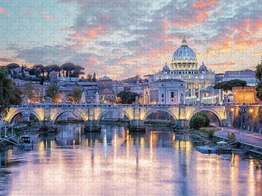 Rome Jigsaw Puzzle featuring the photograph The Eternal City by Manjik Pictures