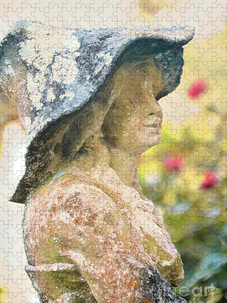 Girl Jigsaw Puzzle featuring the photograph The Garden by Alison Belsan Horton
