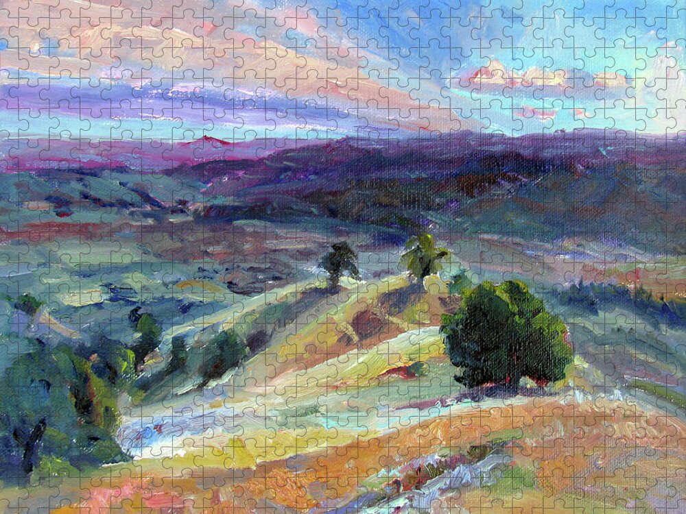 The Geysers Jigsaw Puzzle featuring the painting The Geysers by John McCormick