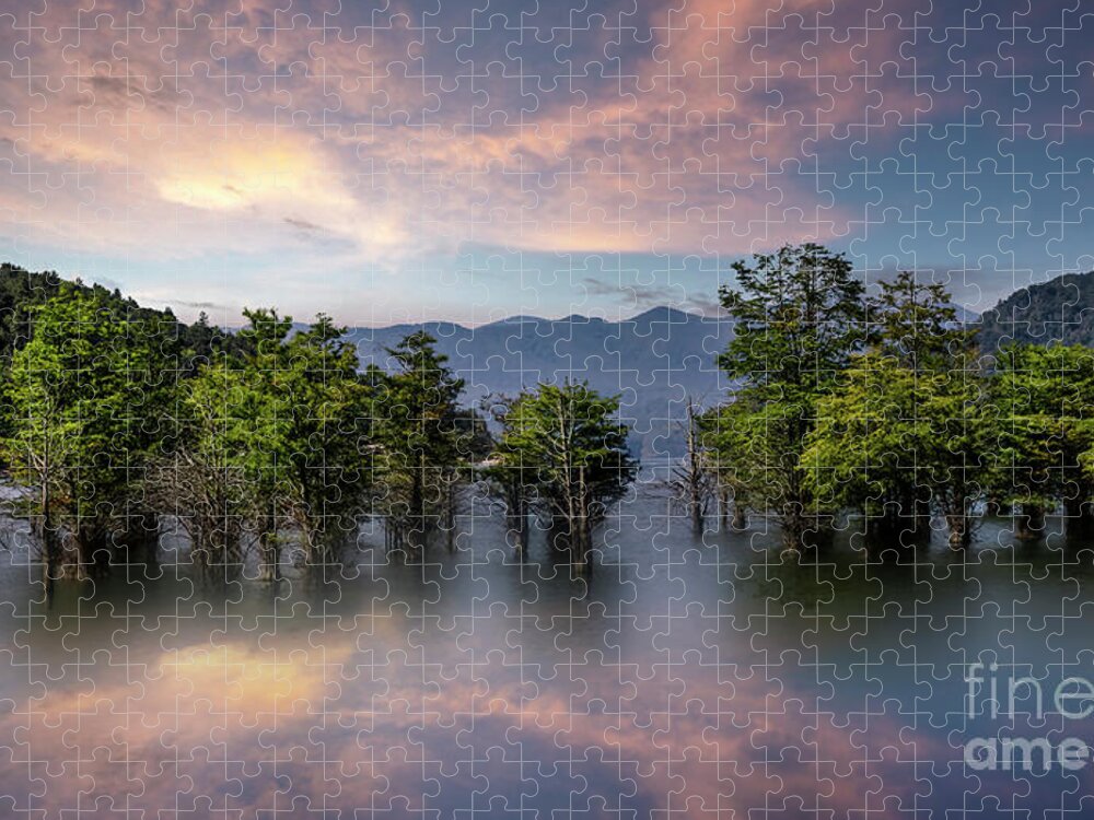 Watauga River Jigsaw Puzzle featuring the photograph The Ghost Town of Old Butler at Watauga Lake by Shelia Hunt