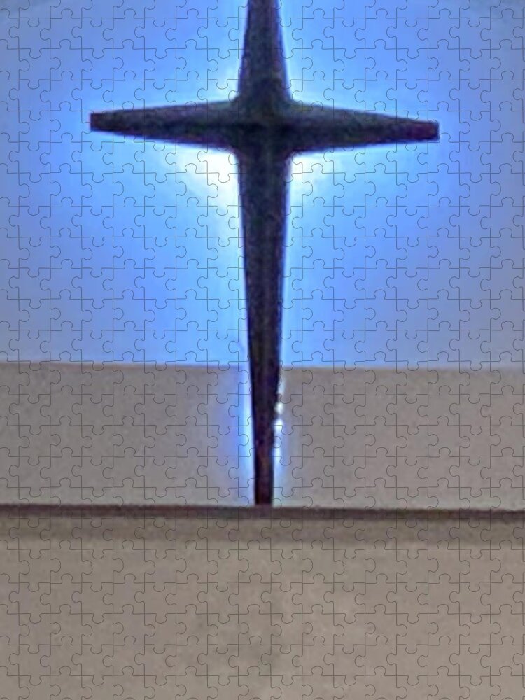 Cross Jigsaw Puzzle featuring the photograph The Glow of Peace by Lee Darnell