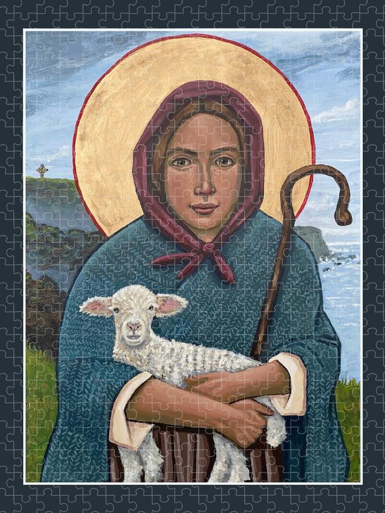  Jigsaw Puzzle featuring the painting The Good Shepherdess by Kelly Latimore