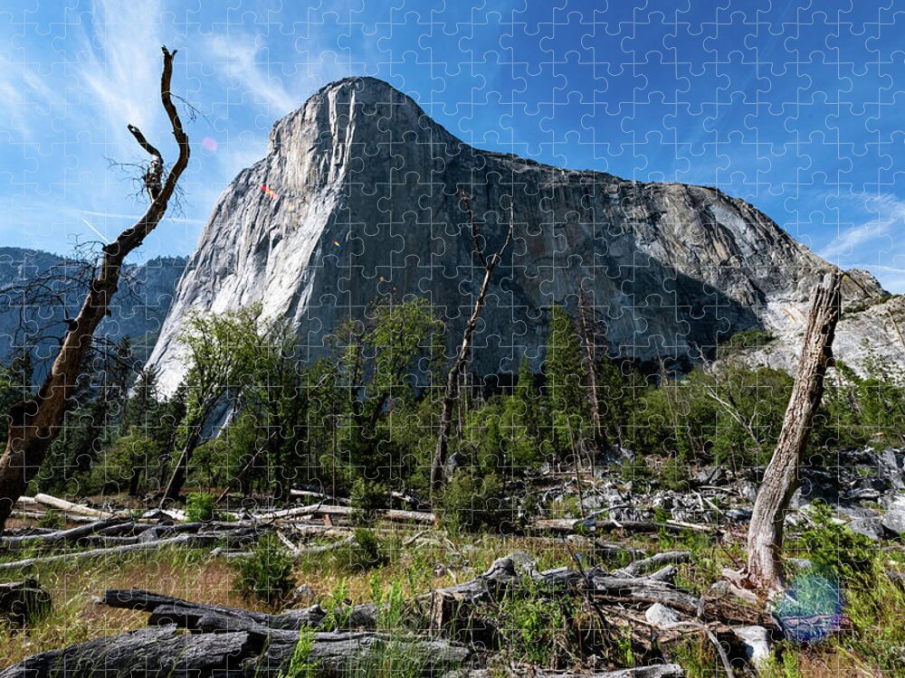 El Capitan Jigsaw Puzzle featuring the photograph The Gravity of El Cap by Kevin Suttlehan