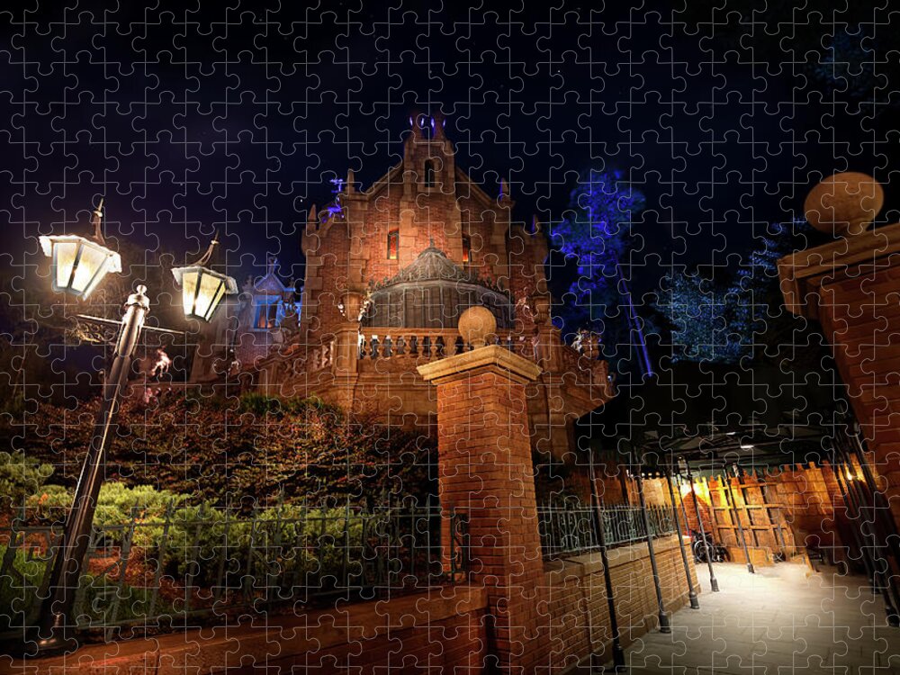 Magic Kingdom Jigsaw Puzzle featuring the photograph The House of Leota by Mark Andrew Thomas