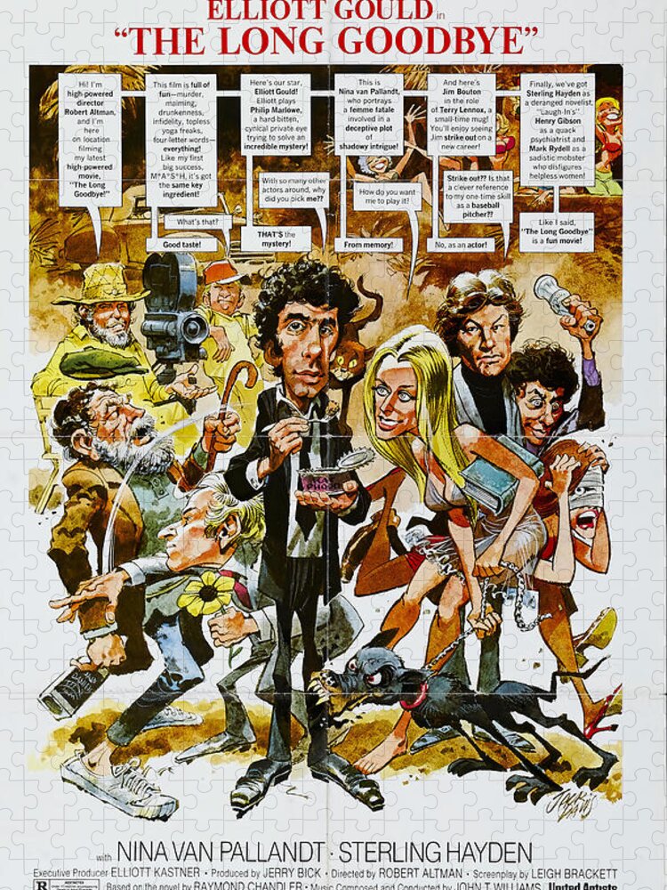 Jack Jigsaw Puzzle featuring the mixed media ''The Long Goodbye'', 1973 - art by Jack Davis by Movie World Posters