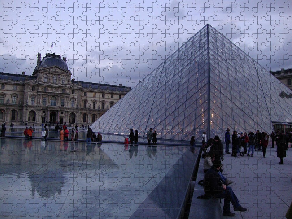 France Jigsaw Puzzle featuring the photograph The Louvre by Roxy Rich