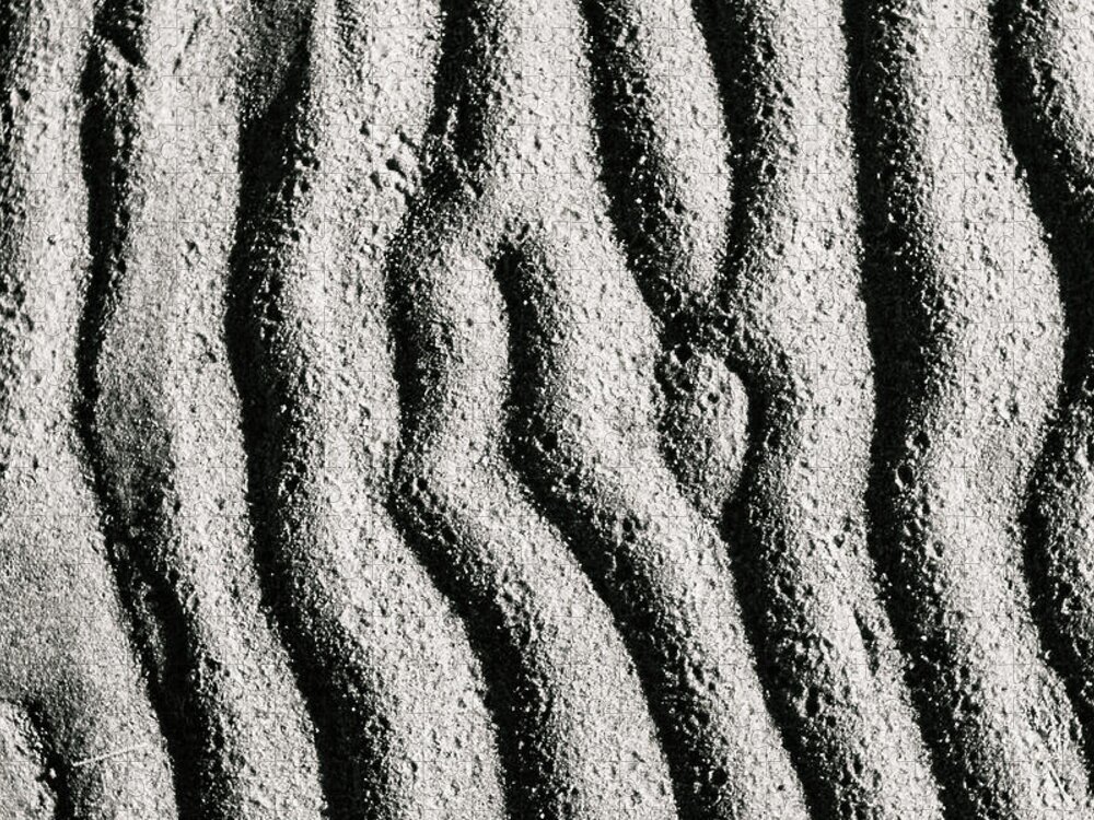 Beach Jigsaw Puzzle featuring the photograph The lunar surface by Maria Dimitrova