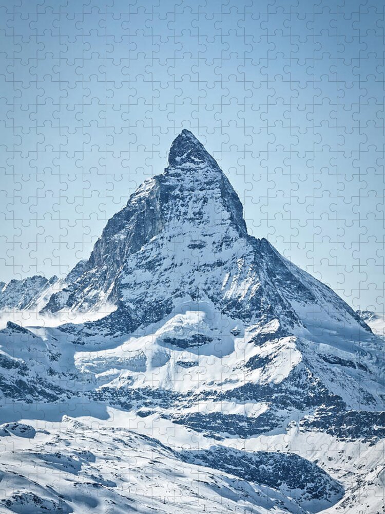 Alpine Jigsaw Puzzle featuring the photograph The Matterhorn by Rick Deacon
