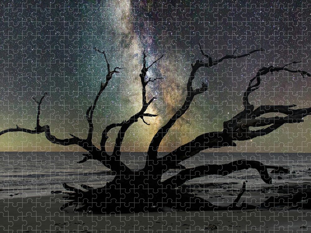 Milky Way Jigsaw Puzzle featuring the photograph The Milky Way by Karen Cox