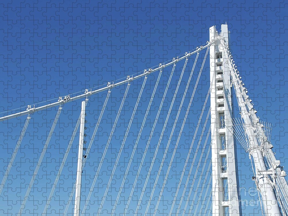 Baybridge Jigsaw Puzzle featuring the photograph The New Oakland Side of the San Francisco Oakland Bay Bridge 20220514_162743 by Wingsdomain Art and Photography