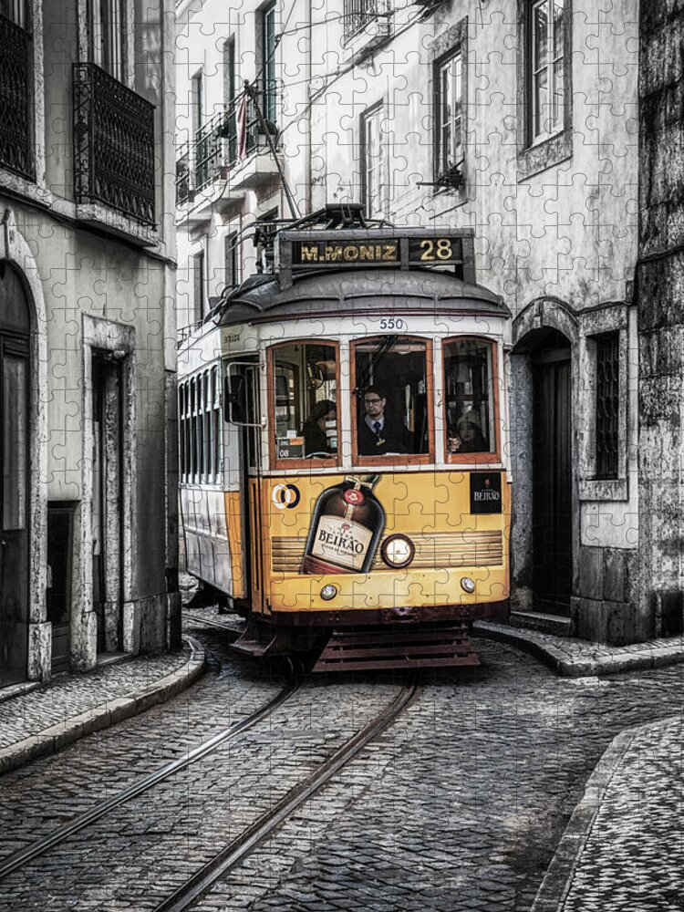 Tram Jigsaw Puzzle featuring the photograph The Number 28 by Micah Offman