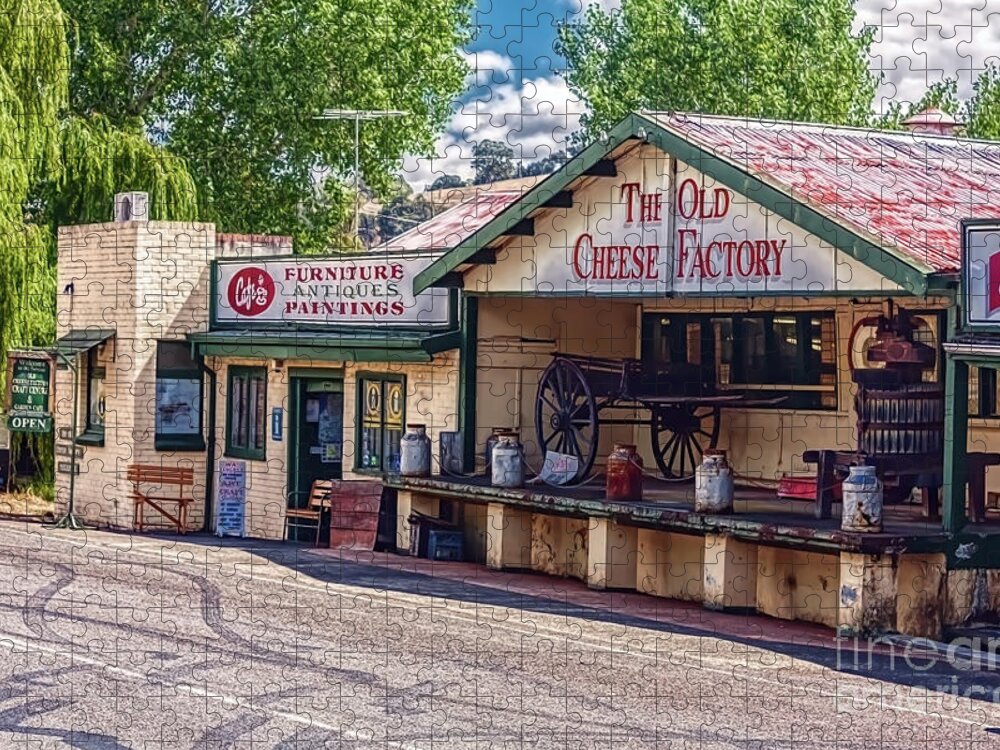 Balingup Jigsaw Puzzle featuring the photograph The Old Cheese Factory, Balingup, Western Australia. by Elaine Teague