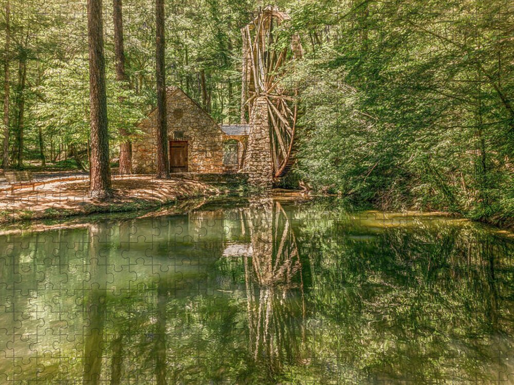 Berry College Jigsaw Puzzle featuring the photograph The Old Mill at Berry College by Marcy Wielfaert