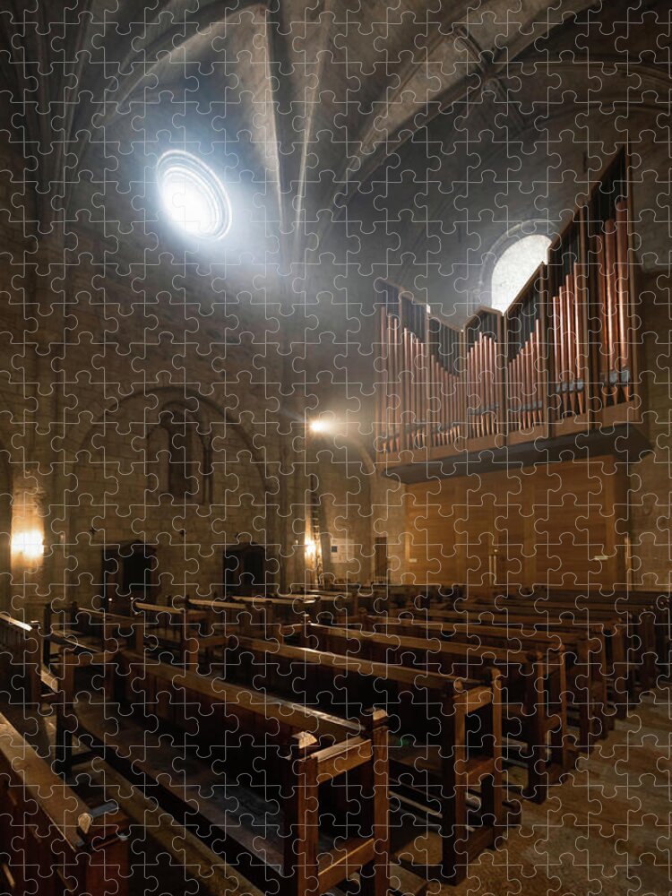 Instrument Jigsaw Puzzle featuring the photograph The Organ of Leyre Monastery by Micah Offman