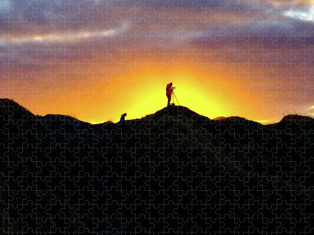 Sunset Jigsaw Puzzle featuring the photograph Finding The Light - Ring Road, Iceland by Earth And Spirit