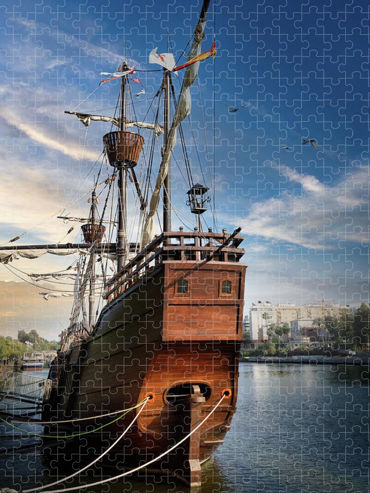 Pirates Jigsaw Puzzle featuring the photograph The Pirates ship by Micah Offman