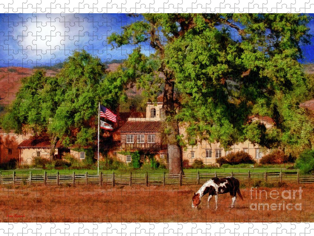  Jigsaw Puzzle featuring the photograph The Ranch Club 63 RANCHO SAN CARLOS RD CARMEL CA by Blake Richards