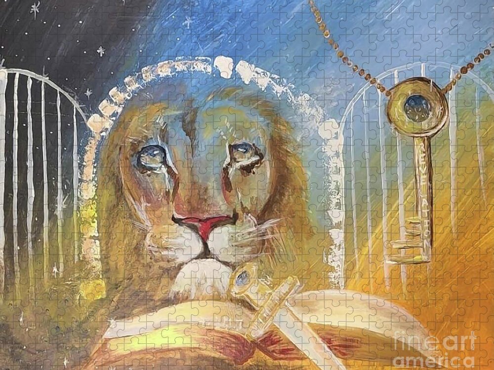 The Revelation Gate Jigsaw Puzzle featuring the painting The Revelation Gate by Jennifer Page