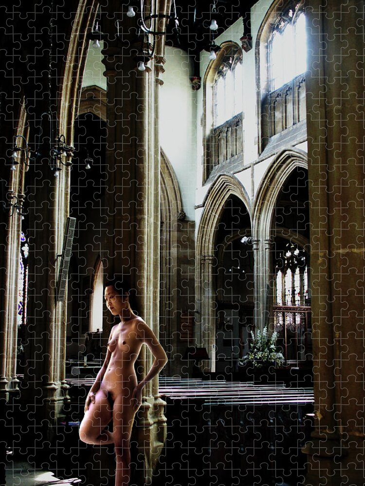 Nude Jigsaw Puzzle featuring the photograph The Reverent by Mark Gomez