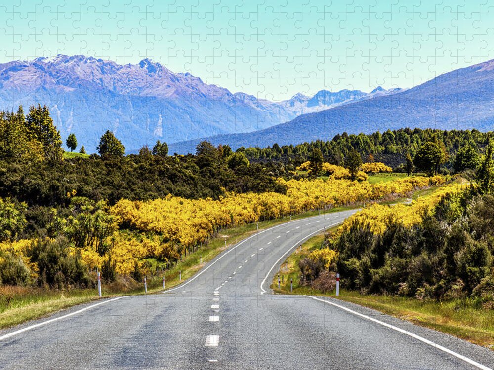 Fiordland National Park Jigsaw Puzzle featuring the photograph The Road Out by Lance Mosher