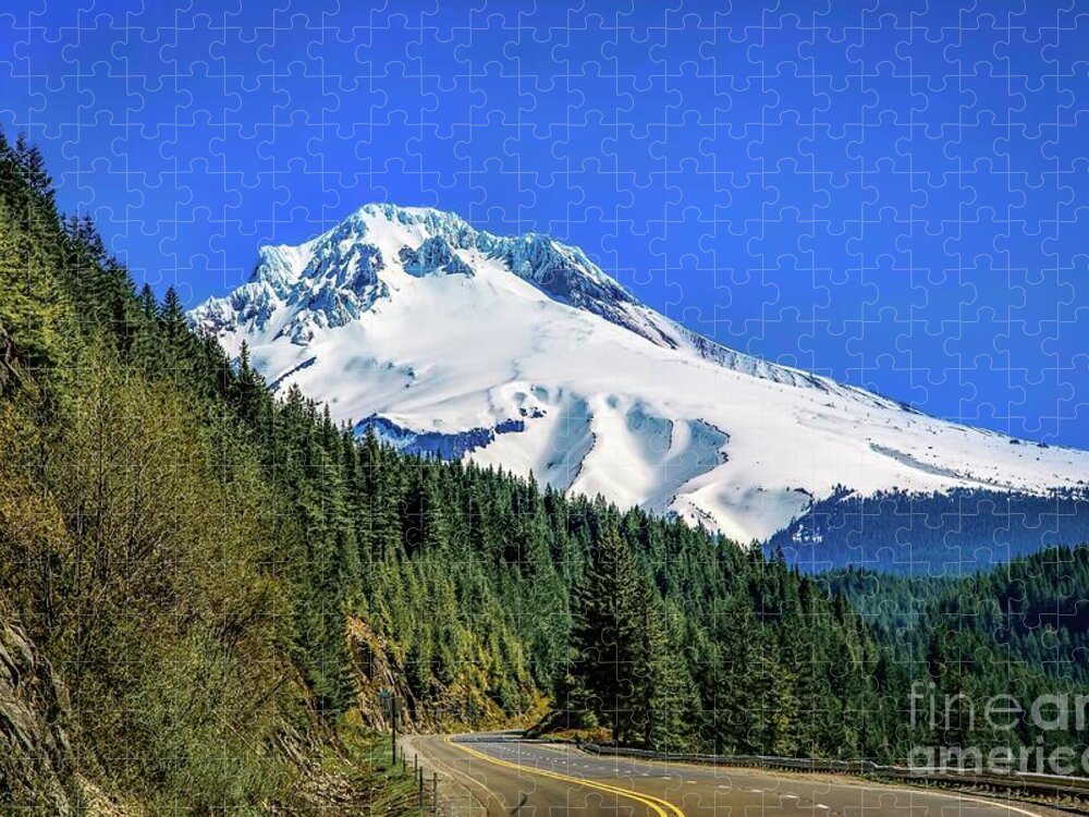 Jon Burch Jigsaw Puzzle featuring the photograph The Road To Mt. Hood by Jon Burch Photography