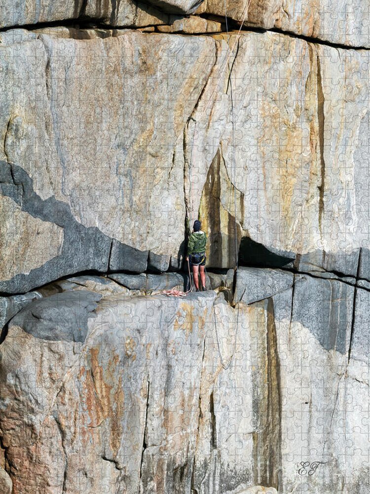 Albany Jigsaw Puzzle featuring the photograph The Rock Climber by Elaine Teague