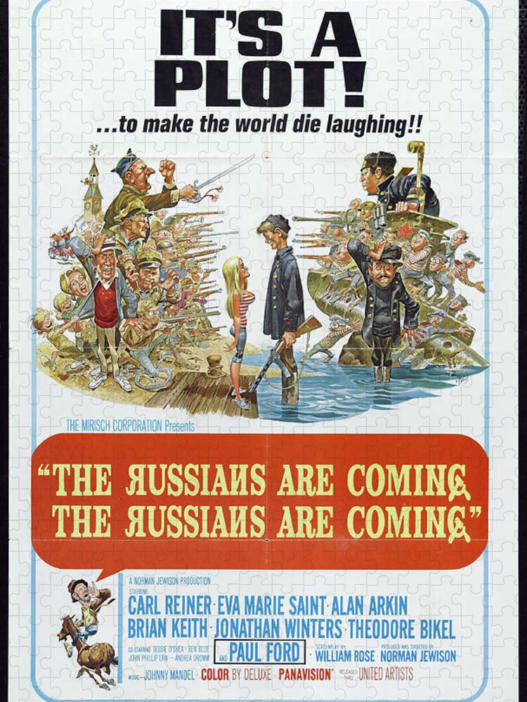 Synopsis Jigsaw Puzzle featuring the mixed media ''The Russians Are Coming'', 1966 - art by Jack Davis by Movie World Posters