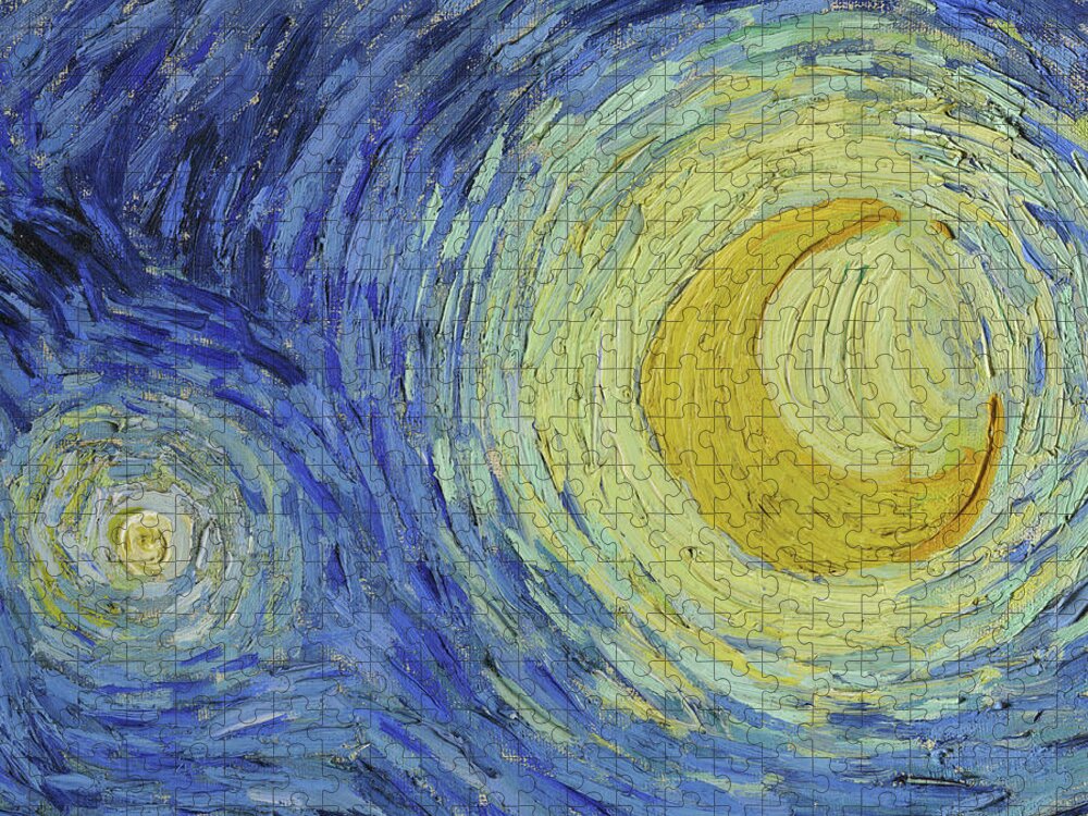 The Starry Night, Detail No.6 Sticker by Vincent van Gogh - Fine Art America