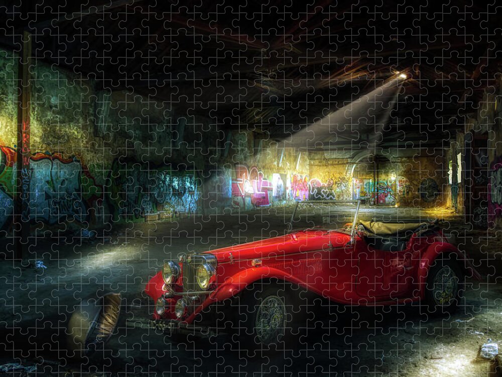 Abandoned Jigsaw Puzzle featuring the photograph The thieves den by Micah Offman