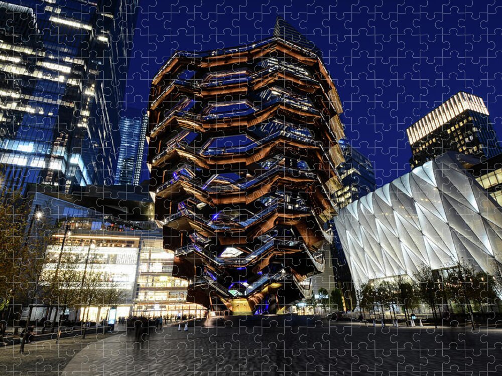 The Vessel Jigsaw Puzzle featuring the photograph The Vessel, NYC - Hudson Yards, New York City by Earth And Spirit