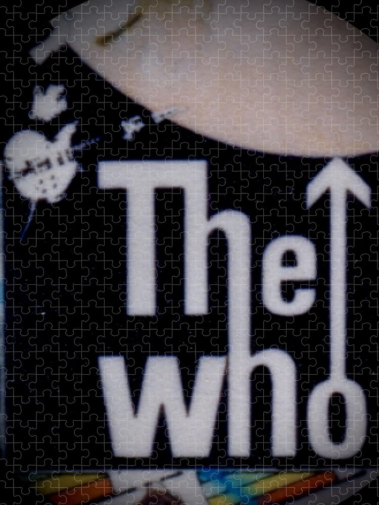 The Who Jigsaw Puzzle featuring the drawing The Who - 1960s Poster - detail by Sean Connolly