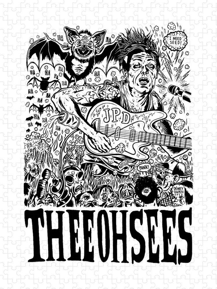 Thee Oh Sees Puzzle For Sale By Dian Mei