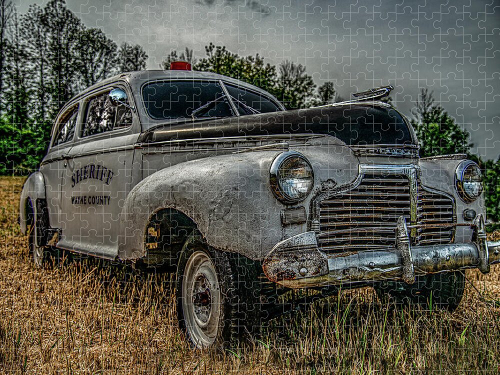 Sheriff Jigsaw Puzzle featuring the photograph There's a New Sheriff in Town by Regina Muscarella