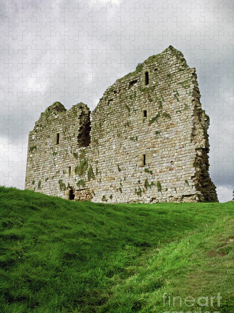 Thirlwall Castle; Castle; Ruins; Great Britain; Northumberland Jigsaw Puzzle featuring the photograph Thirlwall Castle by Tina Uihlein