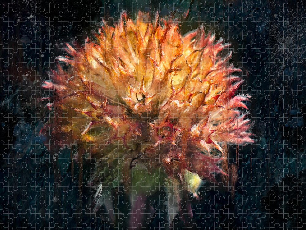 Flower Jigsaw Puzzle featuring the photograph Through Adversity by Carrie Hannigan
