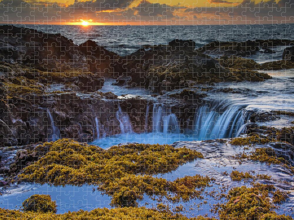 Hawaii Jigsaw Puzzle featuring the photograph Tidal Pools in Hawaii by Bill Cubitt