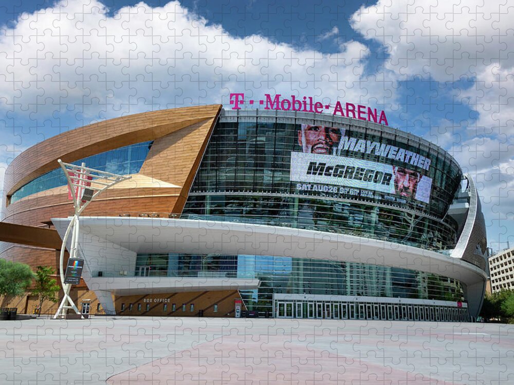 Tmobile Jigsaw Puzzle featuring the photograph TMobile Arena by Ricky Barnard