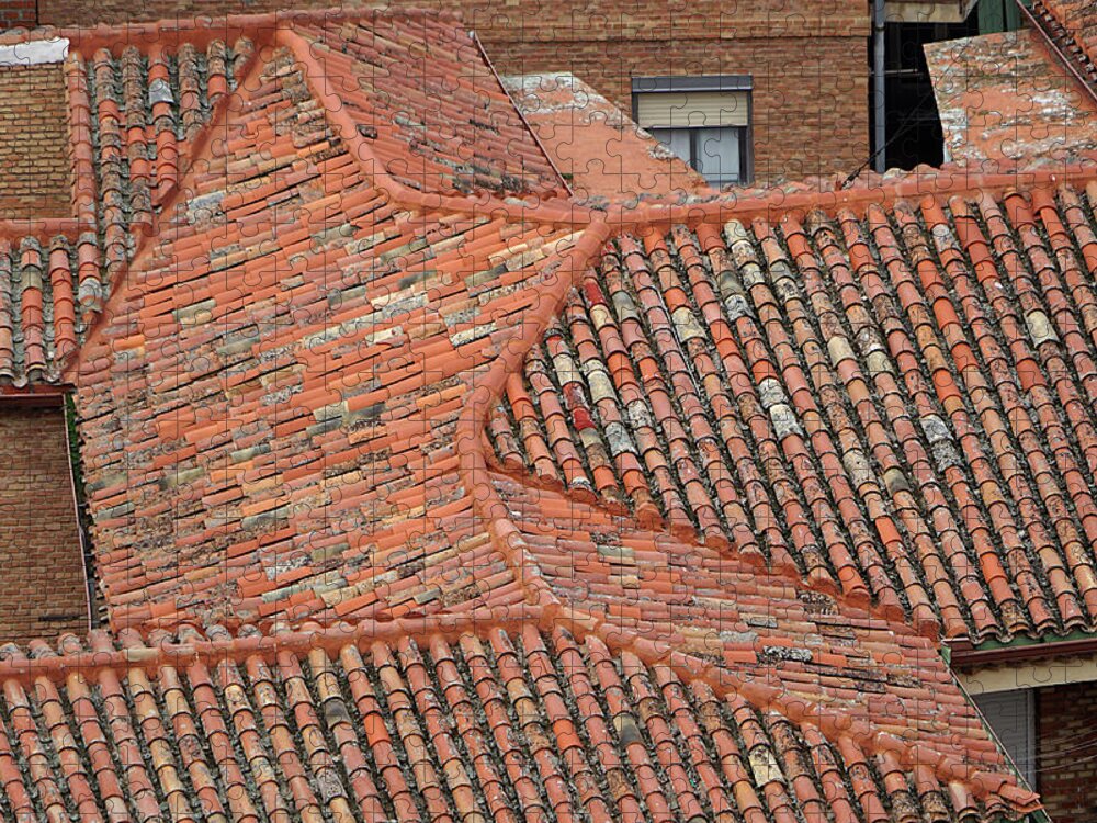 Richard Reeve Jigsaw Puzzle featuring the photograph Toledo Rooftops by Richard Reeve