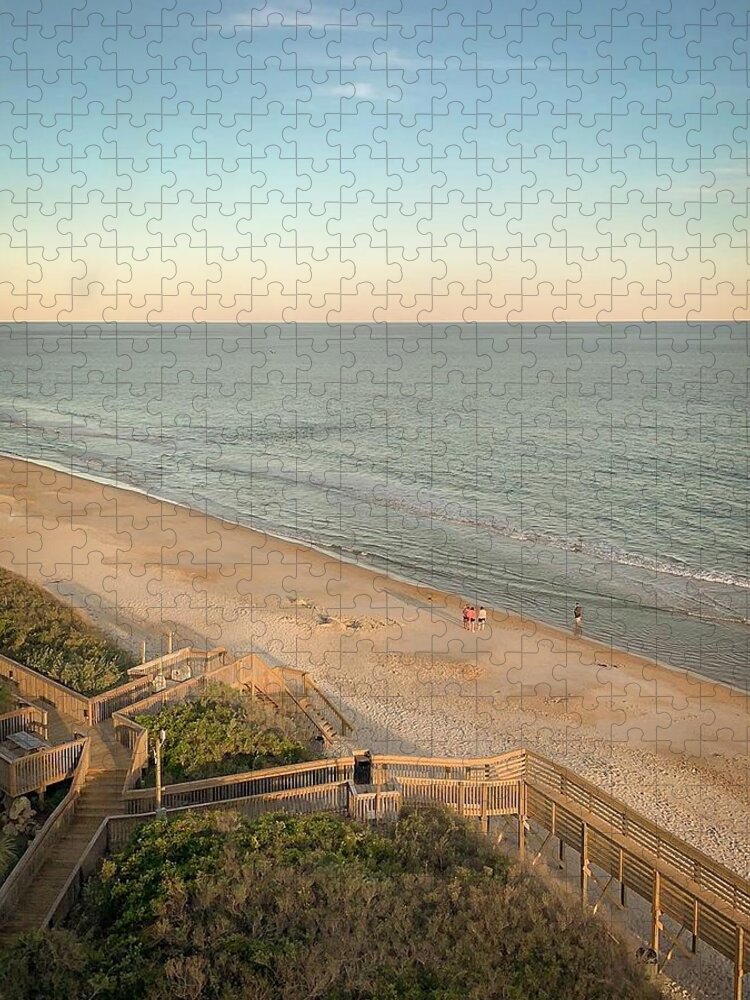 Beach Jigsaw Puzzle featuring the photograph Topsail Beach North Carolina by Rick Nelson