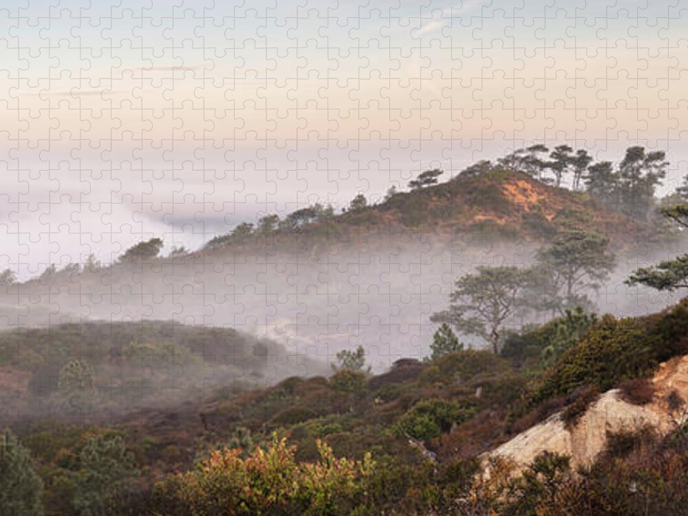 San Diego Jigsaw Puzzle featuring the photograph Torrey Pines Hills Above the Clouds by William Dunigan