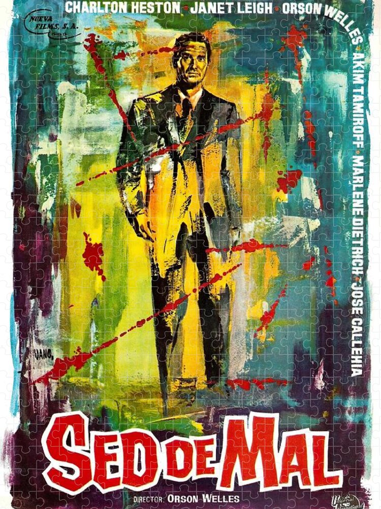 Synopsis Jigsaw Puzzle featuring the mixed media ''Touch of Evil'', 1958 - art by Jano by Movie World Posters