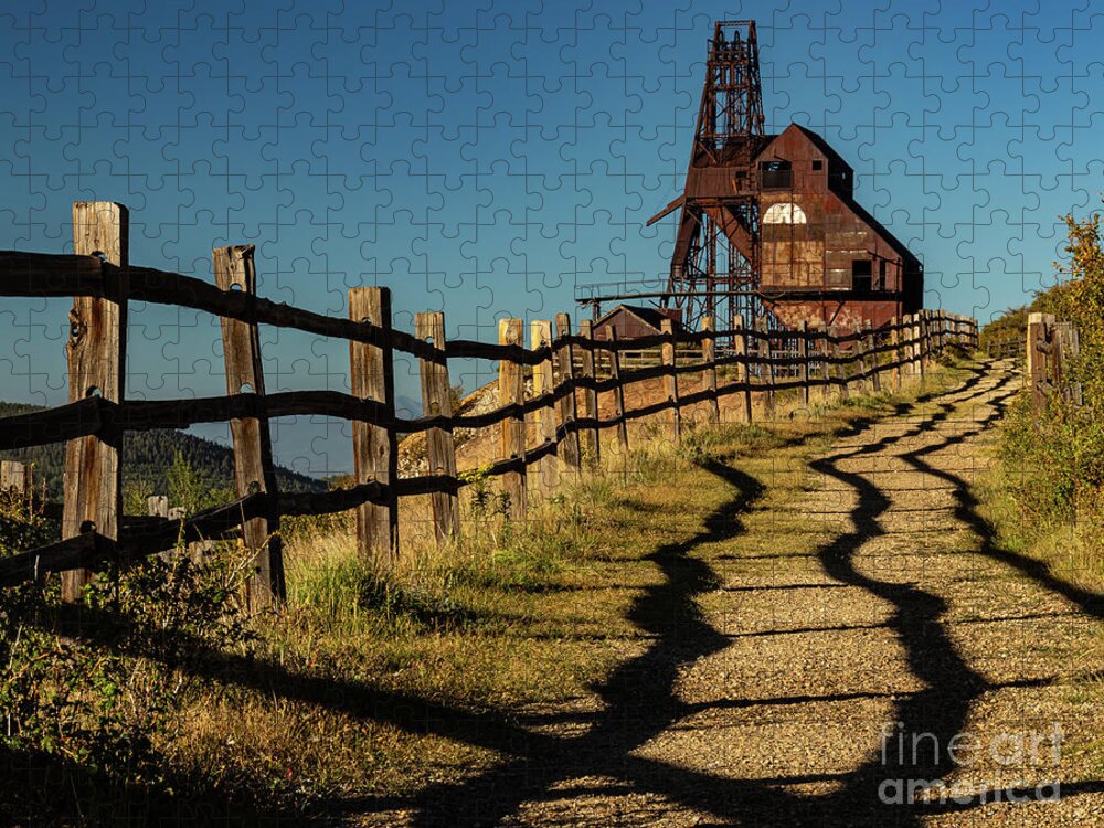 Landscape Jigsaw Puzzle featuring the photograph Trail to the Mine by Seth Betterly