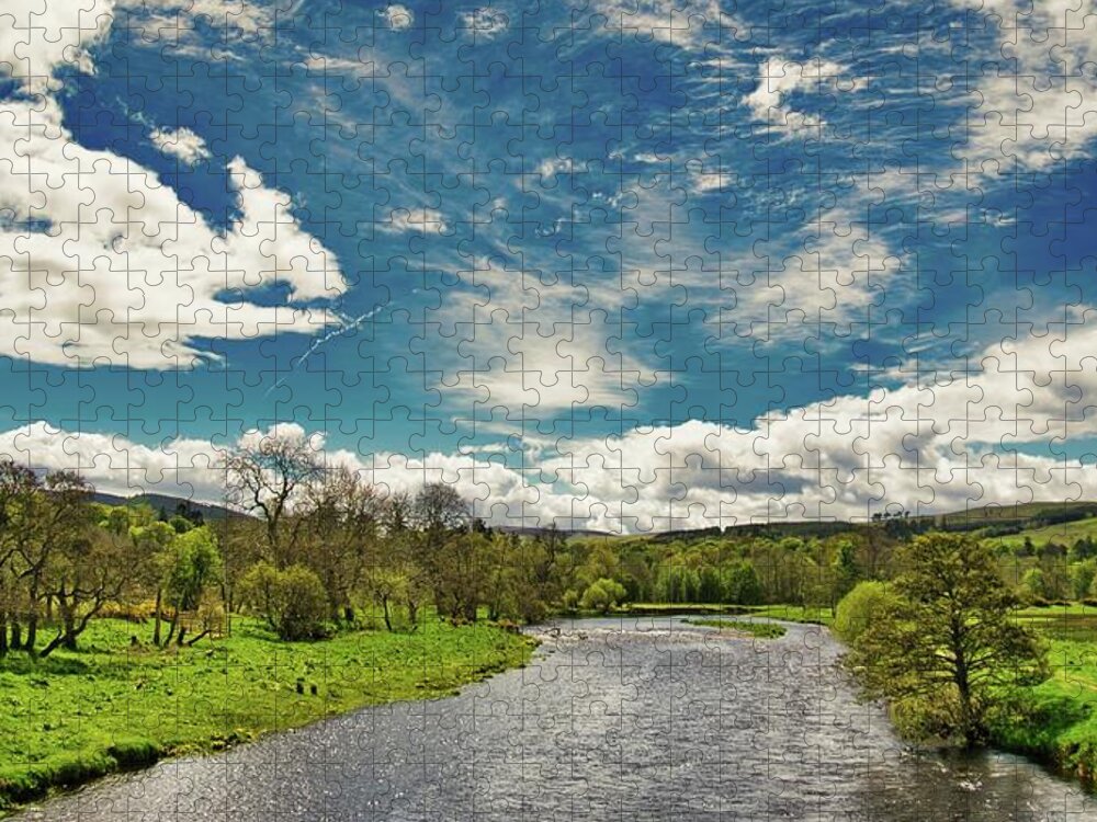 Scotland Jigsaw Puzzle featuring the photograph Tranquil Tweed by Martyn Boyd