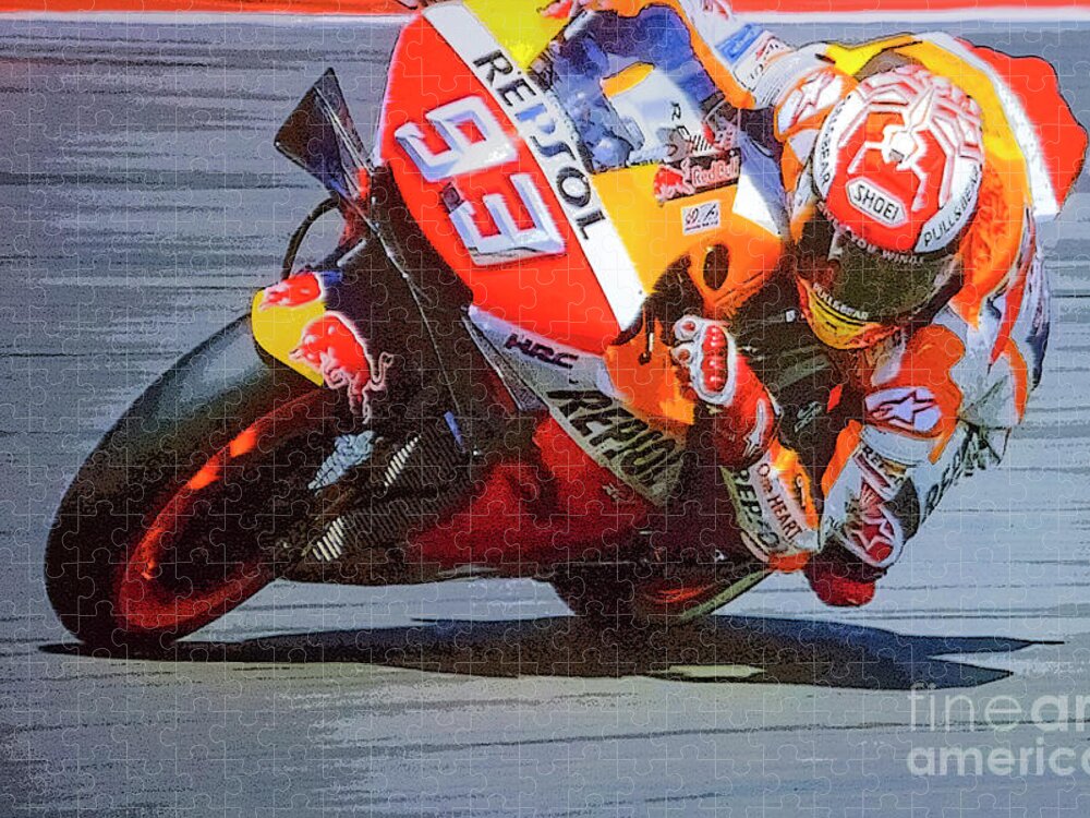 Framed Wall Art marc marquez Motogp Racing picture Painting Canvas Home Decor 