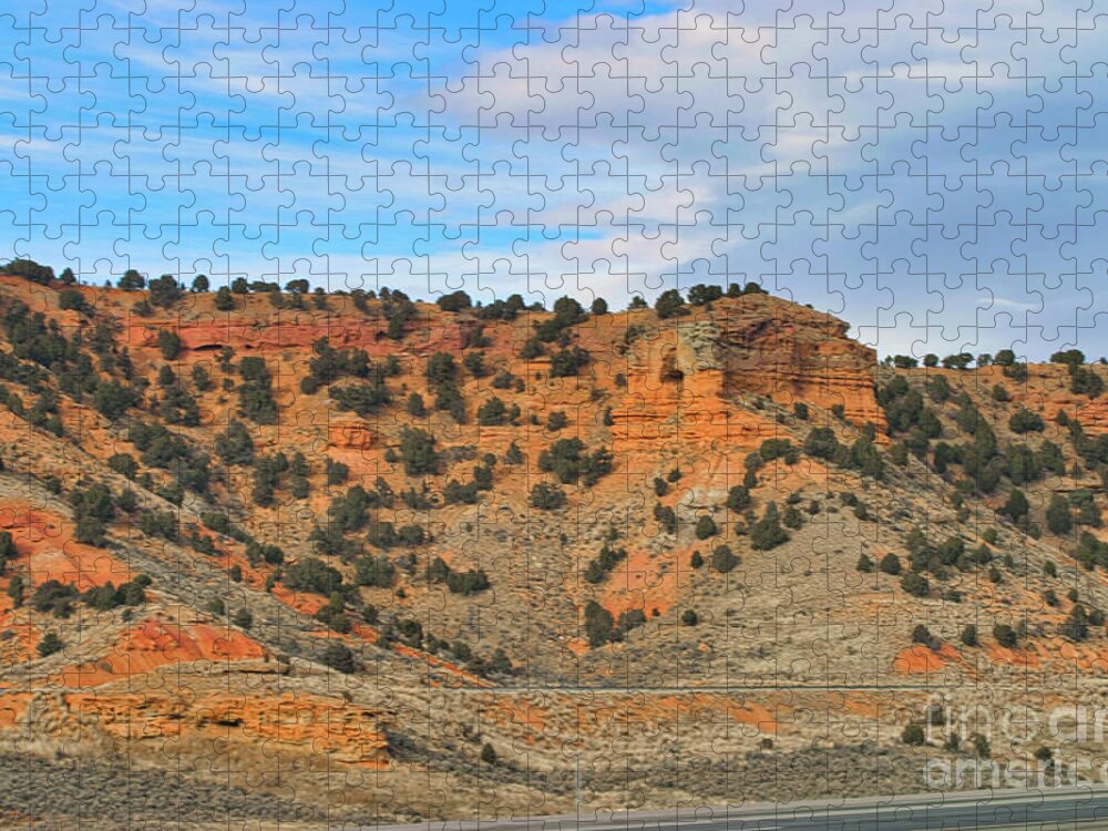 Landscape Jigsaw Puzzle featuring the photograph Trip Across USA Arizona Landscape by Chuck Kuhn