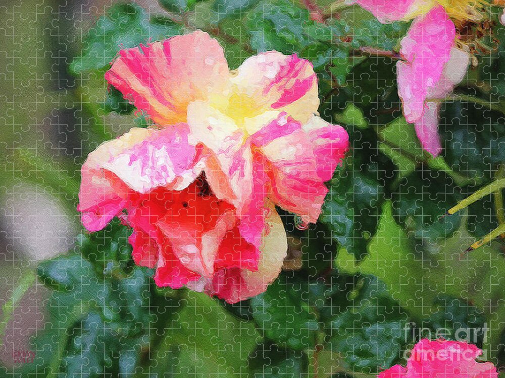 Rose Jigsaw Puzzle featuring the photograph Tyger Rose Burning Bright by Brian Watt