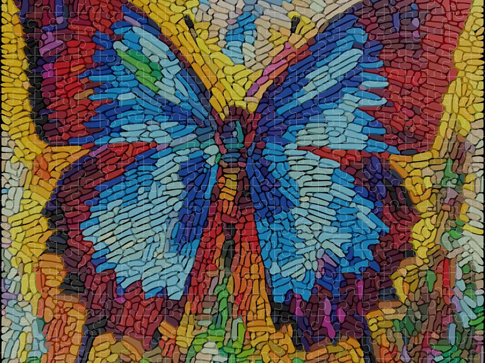 Mosaic Butterfly Sand Art Pictures